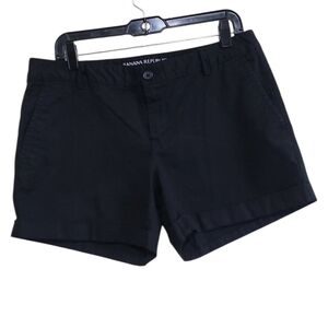 Banana Republic Women Black Fit City Chino Shorts Size 10